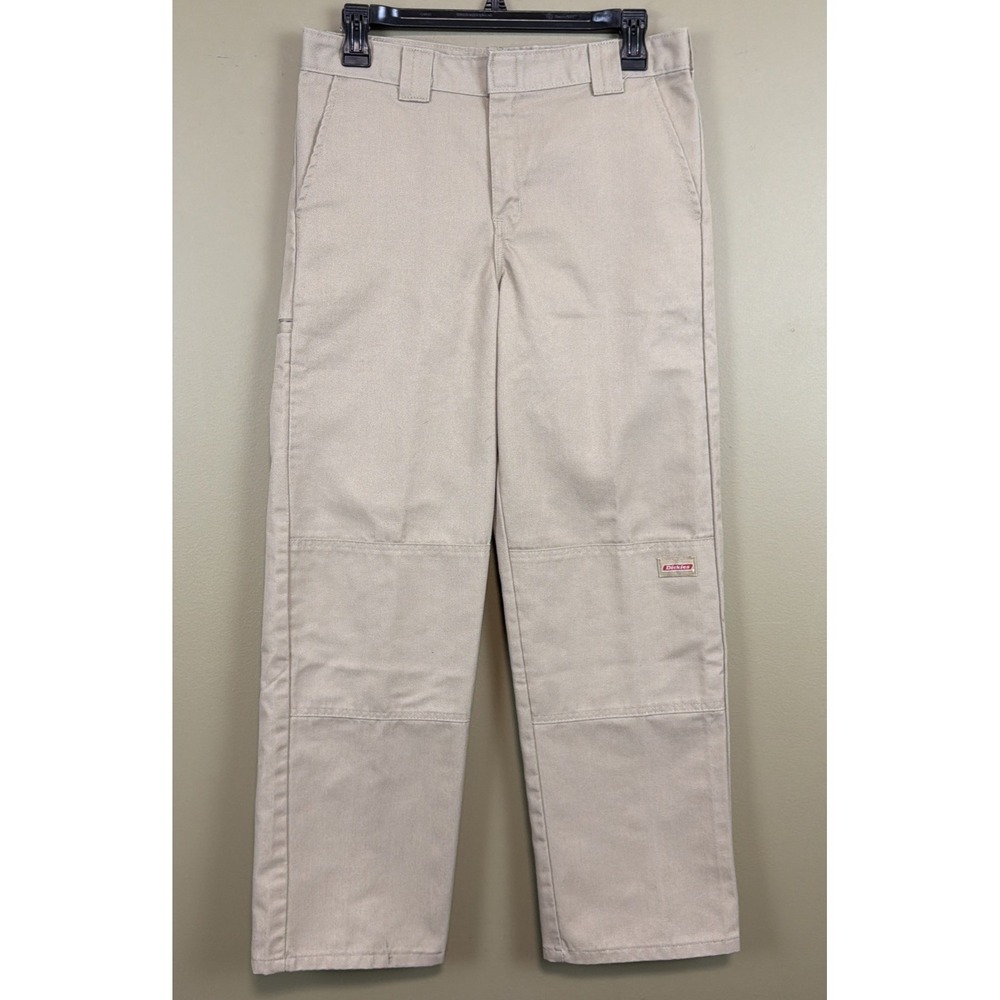 LOT off 2 DICKIES Women's 14h 28w Relaxed Double Knee Work Pants Stretch - Picture 4 of 16
